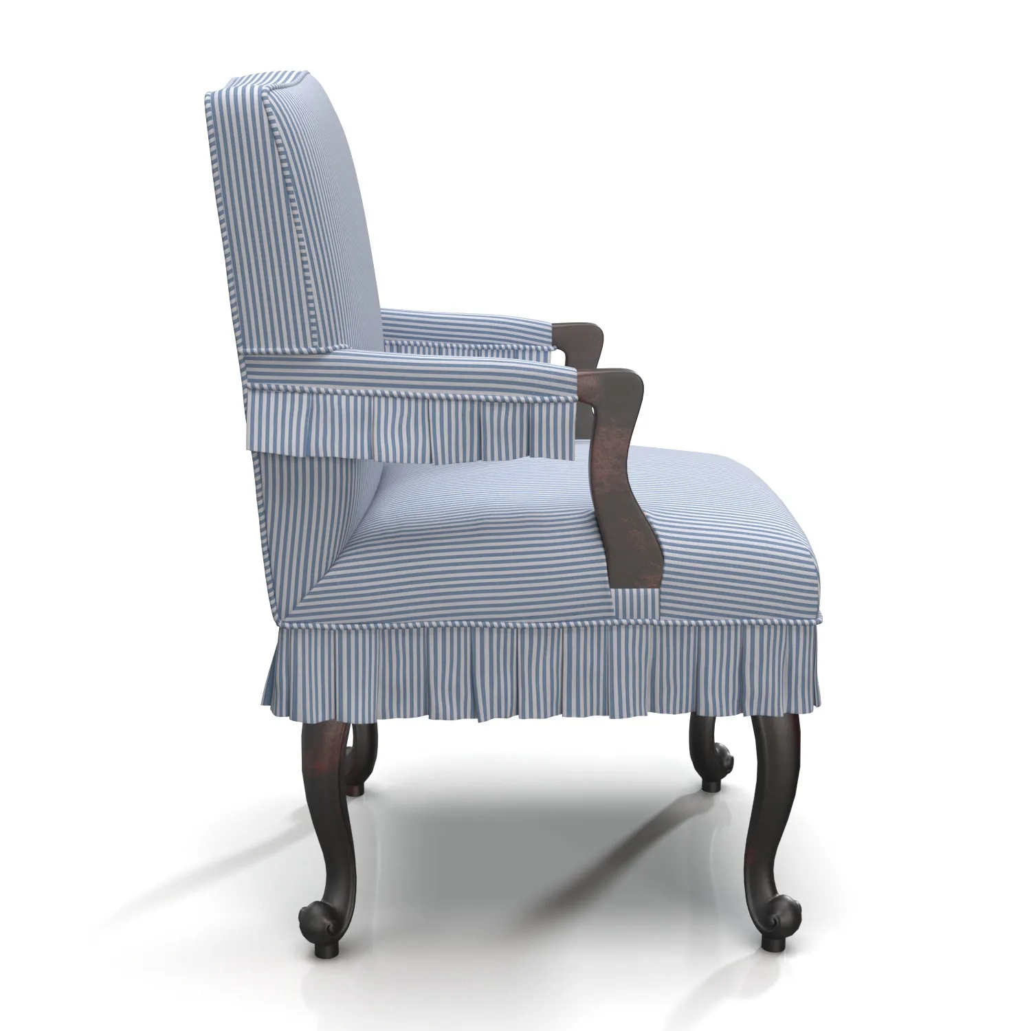 Slipcover Dining Room Chair PBR 3D Model_03
